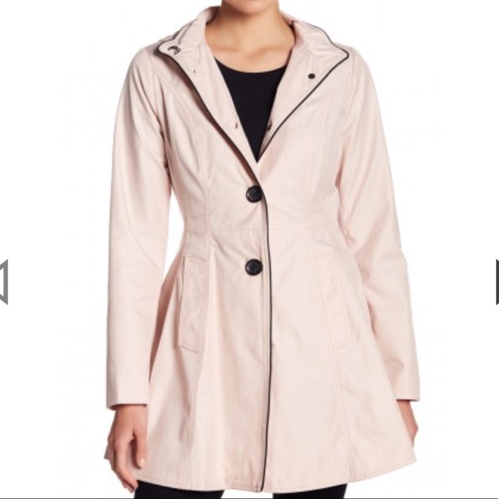 Belted hooded coat